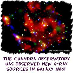 The Chandra observatory has observed new X-ray sources in Galaxy M101.