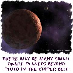There may be many small dwarf planets beyond pluto in the Kuiper belt.